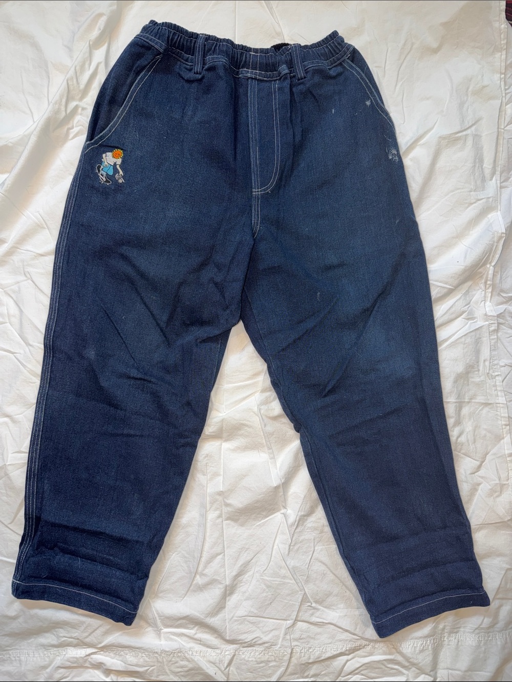 Relaxed Fit Men's Jeans - Navy Relaxed Jeans